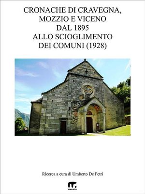 cover image of Cronache di Cravegna, Mozzio e Viceno